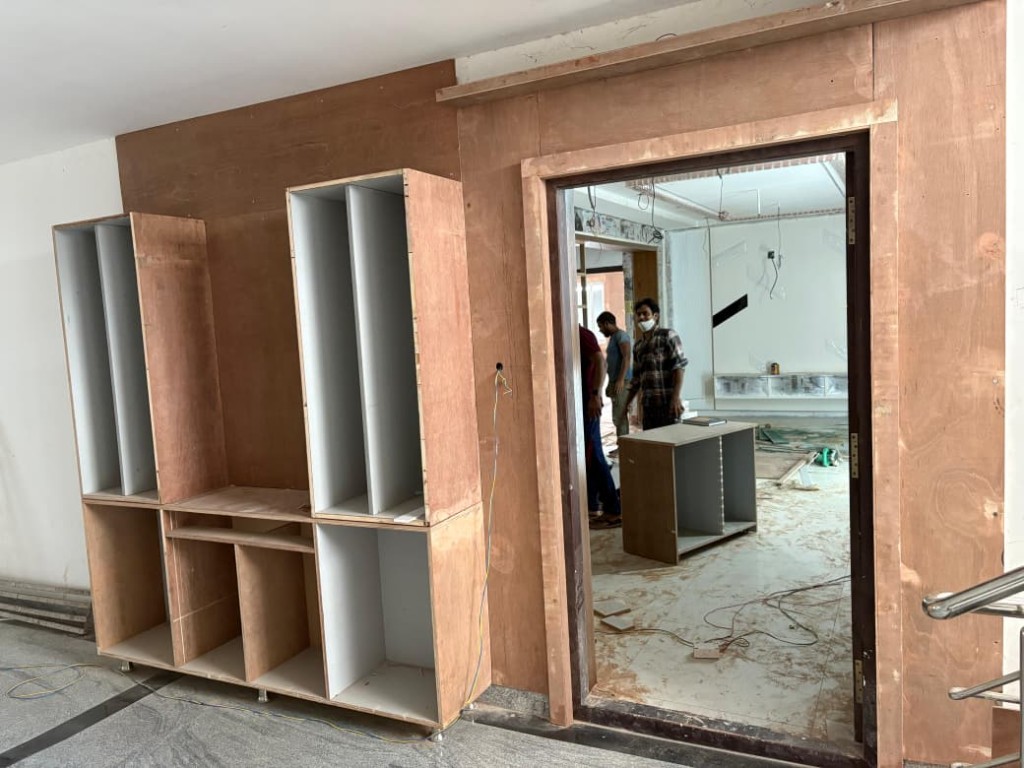 Interior under construction before TRINEX finishing